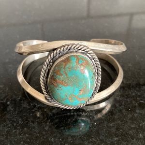 Sterling Silver and Turquoise Cuff Bracelet
